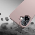 Nakładka Etteri Silicone Mag do iPhone 16e jasnoróżowa