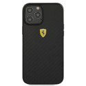 Ferrari FERCAHCP12LBK iPhone 12 Pro Max 6,7" czarny/black hardcase On Track Real Carbon