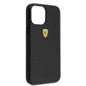 Ferrari FERCAHCP12LBK iPhone 12 Pro Max 6,7" czarny/black hardcase On Track Real Carbon