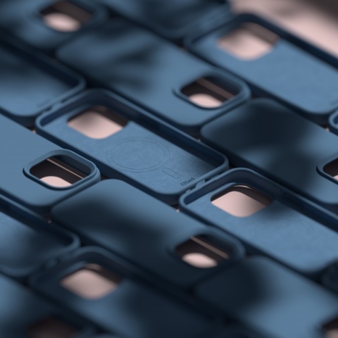 Nakładka Etteri Silicone Mag do iPhone 15 6,1" ciemnoniebieska