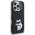 Etui Karl Lagerfeld IML Aquarelle Choupette & Logo do iPhone 16 Pro Max czarny