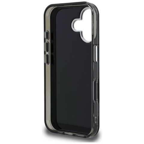 Etui Karl Lagerfeld IML Aquarelle Choupette & Logo do iPhone 16 czarny