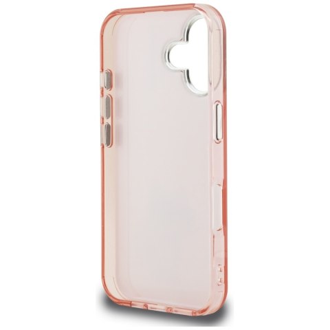 Etui Karl Lagerfeld IML Aquarelle Choupette & Logo do iPhone 16 różowy
