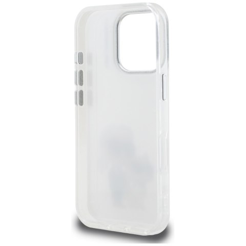 Etui Karl Lagerfeld IML Aquarelle Karl & Choupette & Logo do iPhone 16 Pro Max biały