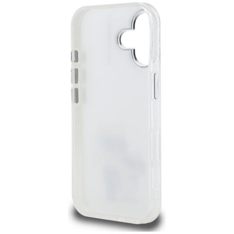 Etui Karl Lagerfeld IML Aquarelle Karl & Choupette & Logo do iPhone 16 biały