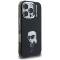 Etui Karl Lagerfeld IML Aquarelle Karl & Logo do iPhone 16 Pro Max czarny