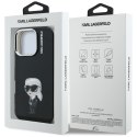 Etui Karl Lagerfeld IML Aquarelle Karl & Logo do iPhone 16 Pro Max czarny