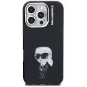Etui Karl Lagerfeld IML Aquarelle Karl & Logo do iPhone 16 Pro czarny