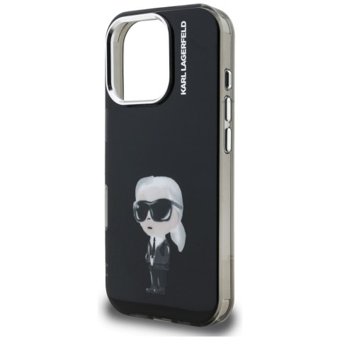 Etui Karl Lagerfeld IML Aquarelle Karl & Logo do iPhone 16 Pro czarny