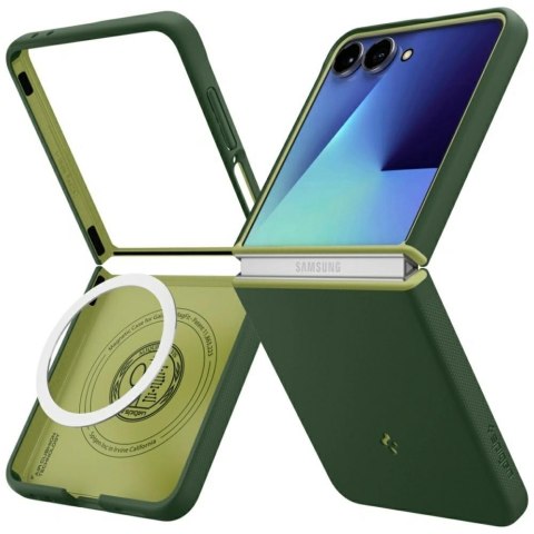 Etui Spigen Nano Pop Mag MagSafe do Samsung Galaxy Z Flip7 zielony