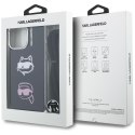 Etui Karl Lagerfeld IML Crossbody Karl&Choupette Head do iPhone 16 Pro czarny