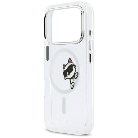 Etui Karl Lagerfeld IML Peekaboo MagSafe do iPhone 17 Pro transparent