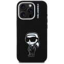 Etui Karl Lagerfeld Silicone Karl Sketch MagSafe do iPhone 16 Pro czarny