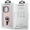 Etui Karl Lagerfeld Silicone Karl Sketch MagSafe do iPhone 16 Pro różowy