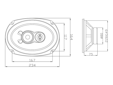 Głośnik BLOW WH-6916 6x9" 3way komplet samochodowy