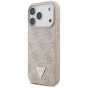 Etui Guess 4G Strap Triangle Logo MagSafe do iPhone 17 Pro różowy