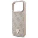 Etui Guess 4G Strap Triangle Logo MagSafe do iPhone 17 Pro różowy