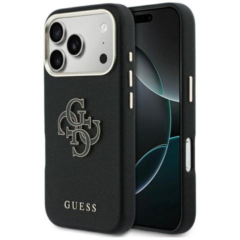 Etui Guess FW Resin Logo do iPhone 17 Pro Max czarny