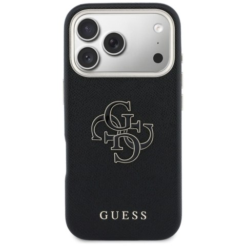 Etui Guess FW Resin Logo do iPhone 17 Pro Max czarny