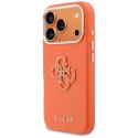 Etui Guess FW Resin Logo do iPhone 17 Pro Max pomarańczowy