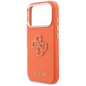 Etui Guess FW Resin Logo do iPhone 17 Pro Max pomarańczowy