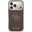 Etui Guess FW Resin Logo do iPhone 17 Pro brązowy
