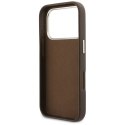 Etui Guess FW Resin Logo do iPhone 17 Pro brązowy