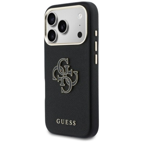 Etui Guess FW Resin Logo do iPhone 17 Pro czarny