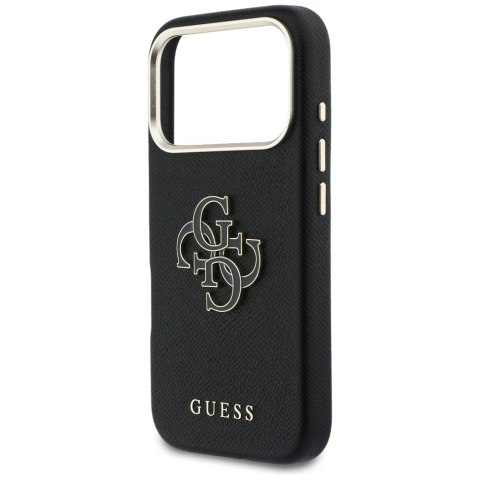 Etui Guess FW Resin Logo do iPhone 17 Pro czarny