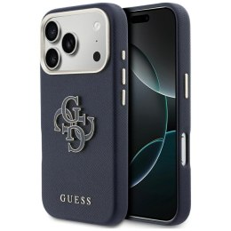 Etui Guess FW Resin Logo do iPhone 17 Pro niebieski