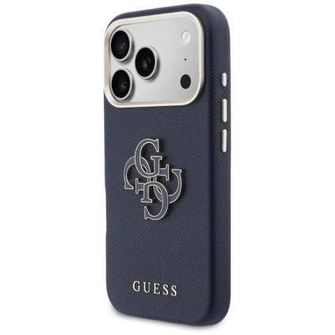 Etui Guess FW Resin Logo do iPhone 17 Pro niebieski