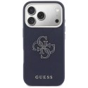 Etui Guess FW Resin Logo do iPhone 17 Pro niebieski