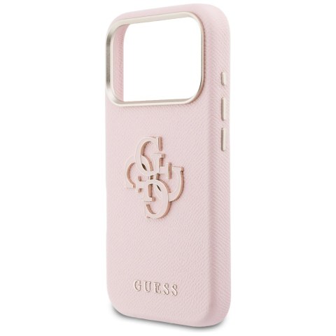 Etui Guess FW Resin Logo do iPhone 17 Pro różowy
