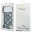Etui Guess IML Peony Dot MagSafe do iPhone 17 Pro Max niebieski
