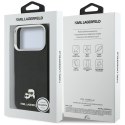 Etui Karl Lagerfeld Karl & Choupette Head Pins Saffiano MagSafe do iPhone 17 Pro Max czarny