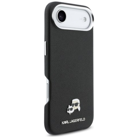 Etui Karl Lagerfeld Karl & Choupette Head Pins Saffiano MagSafe do iPhone Air czarny