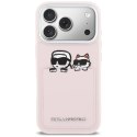 Etui Karl Lagerfeld Karl & Choupette Print & Pocket do iPhone 17 Pro Max różowy