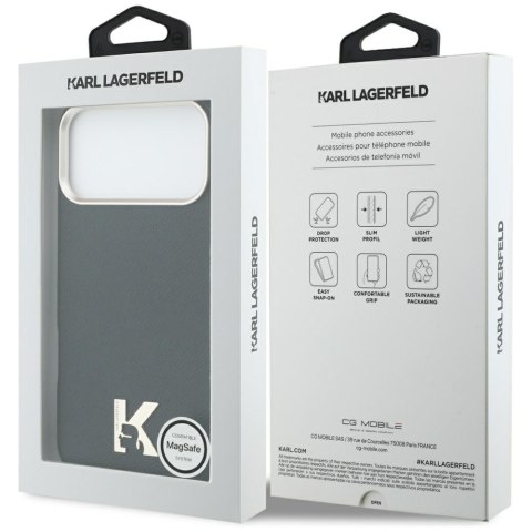 Etui Karl Lagerfeld Karl Head Logo MagSafe do iPhone 17 Pro Max czarny