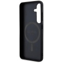 Guess GUHMS24SG4GFRP S24 S921 różowy/pink hardcase 4G Collection Leather Metal Logo MagSafe