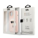 Karl Lagerfeld KLHCP13SSLKHLP iPhone 13 mini 5,4" jasnoróżowy/light pink hardcase Silicone Karl`s Head