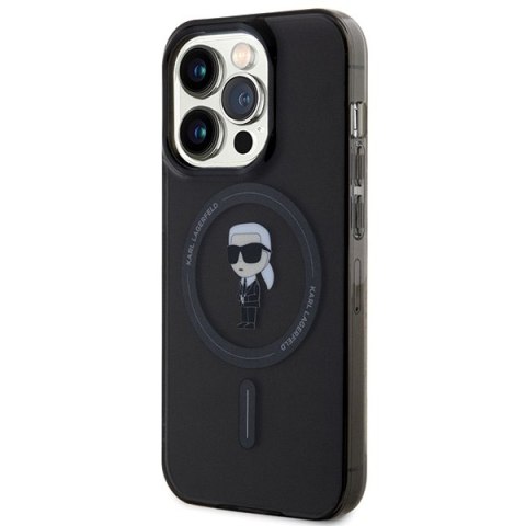 Karl Lagerfeld KLHMP14LHFCKNOK iPhone 14Pro 6.1" czarny/black hardcase IML Ikonik MagSafe