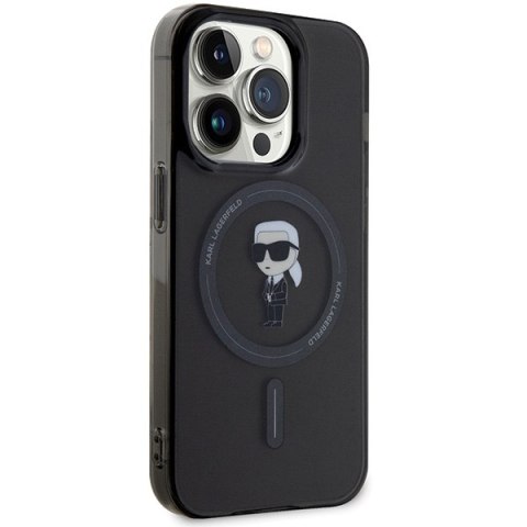 Karl Lagerfeld KLHMP14LHFCKNOK iPhone 14Pro 6.1" czarny/black hardcase IML Ikonik MagSafe