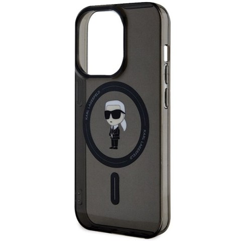 Karl Lagerfeld KLHMP14LHFCKNOK iPhone 14Pro 6.1" czarny/black hardcase IML Ikonik MagSafe