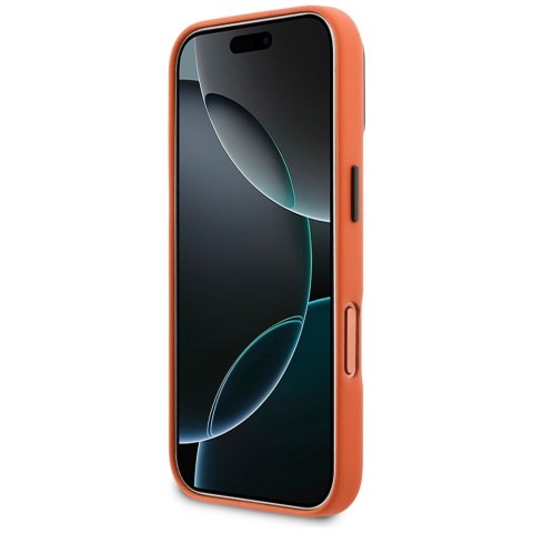 Etui BMW M Metal Logo MagSafe do iPhone 17 Pro pomarańczowy