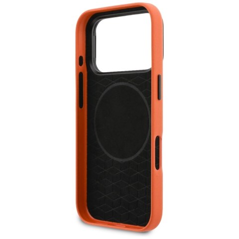 Etui BMW M Metal Logo MagSafe do iPhone 17 Pro pomarańczowy