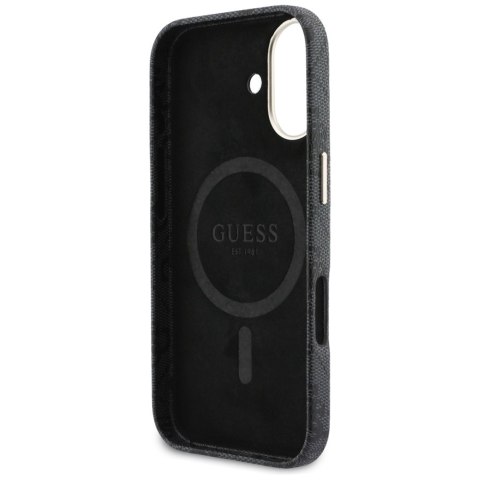 Etui Guess 4G Script MagSafe do iPhone 17 czarny