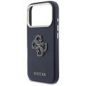 Etui Guess FW Resin Logo do iPhone 17 Pro Max niebieski