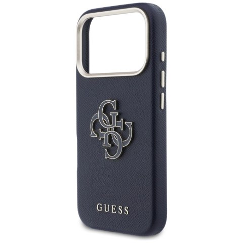 Etui Guess FW Resin Logo do iPhone 17 Pro Max niebieski