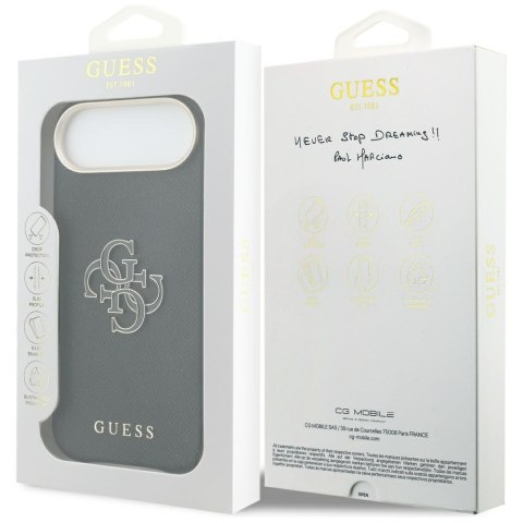 Etui Guess FW Resin Logo do iPhone Air czarny