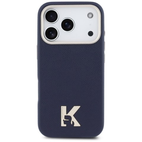 Etui Karl Lagerfeld Karl Head Logo MagSafe do iPhone 17 Pro niebieski